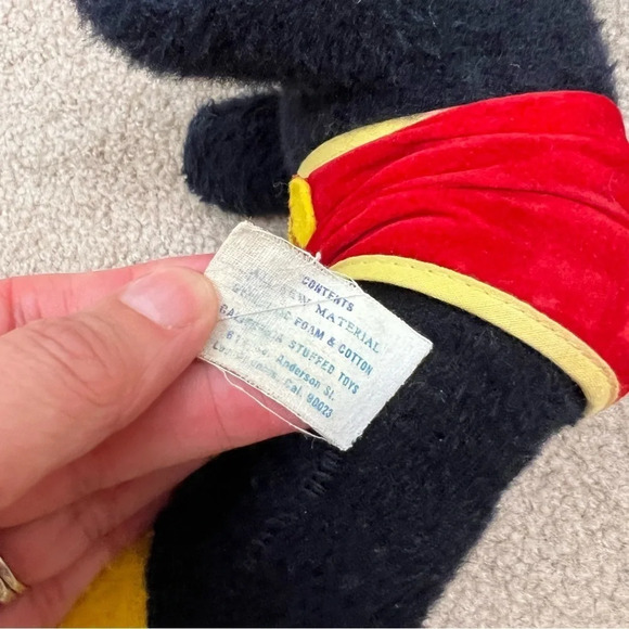 VTG Walt Disney Mickey Mouse Plush Doll Blue Tag Collectible Stufffed Animal - Picture 8 of 9